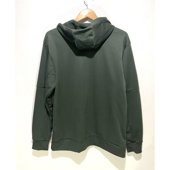 Adidas hooded sweatshirt gray camo logo athleisure sport casual winter men's L - Picture 2 of 6